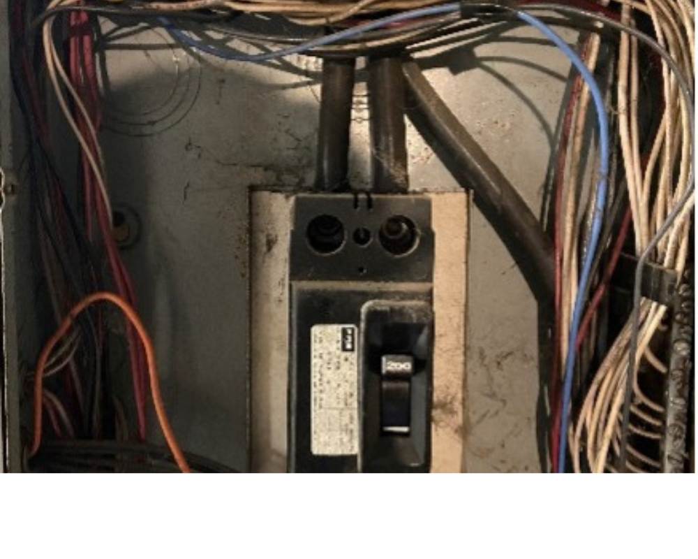 This panel is outdated and needs to be replaced for a solar installation