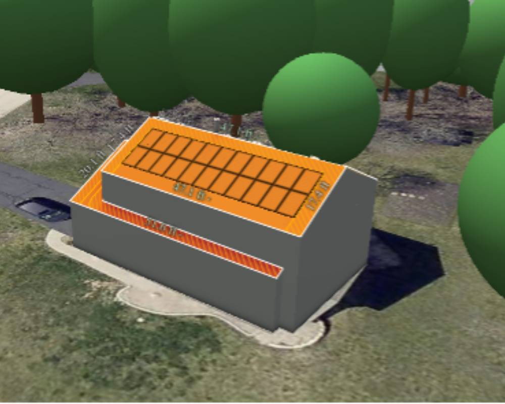 ilumen solar uses roof models to calculate the best placement for solar panels